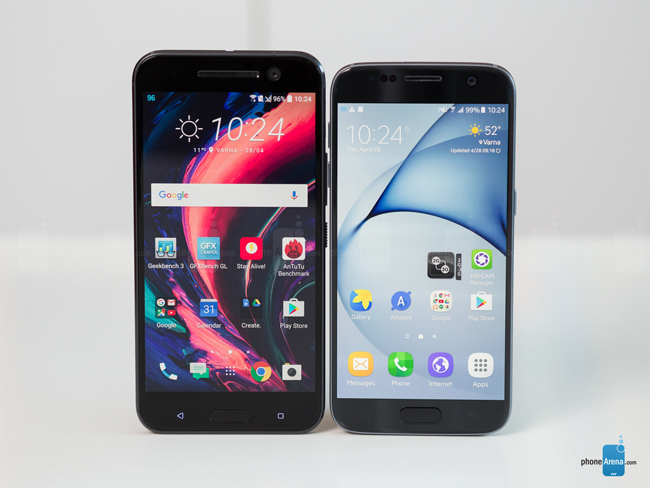 HTC 10 là thiết bị mới và cao cấp nhất của HTC, trong khi Galaxy S7 ra mắt trước đối thủ gần 2 tháng.