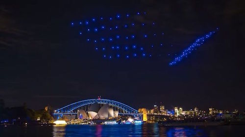 Bầu trời Sydney rực sáng với 100 thiết bị bay - 1