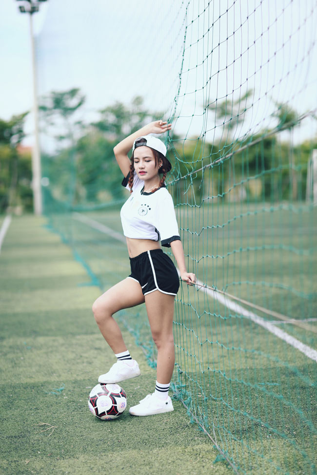 Võ Ê Vo cho hay, cô là fan "cuồng" của đội tuyển Đức.&nbsp;