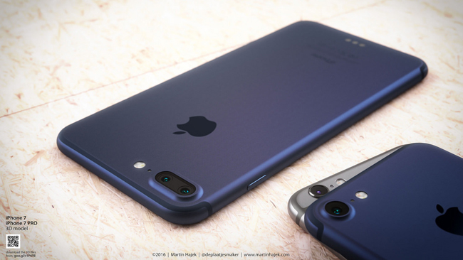 Martin Hajek cho ra mắt hai phiên bản, một bản dùng camera kép có tên gọi là iPhone 7 Pro
