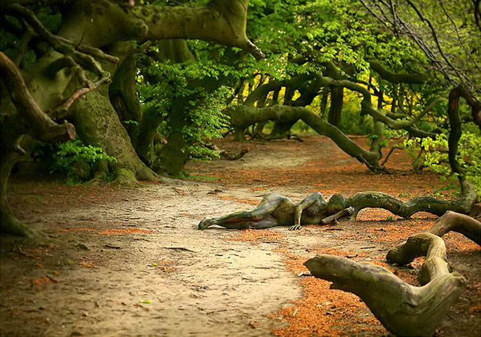 Đức: Mẫu nữ khỏa thân "tàng hình" giữa cảnh nông thôn - 8