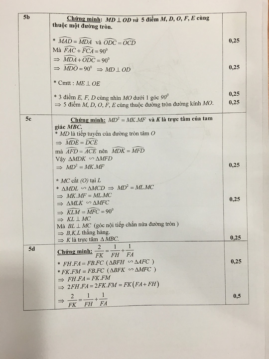 TP HCM công bố đáp án đề thi tuyển sinh lớp 10 - 6