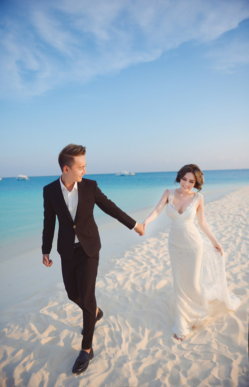 Ảnh cưới lãng mạn tại Maldives của “hot girl dao kéo” - 11