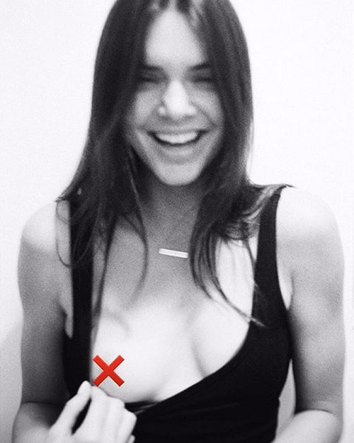 Kendall Jenner mặc áo mỏng tang tung tăng giữa phố - 7