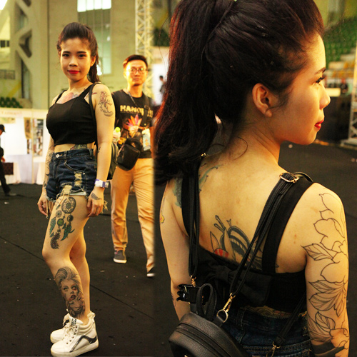Soóc ngắn sexy ngập tràn lễ hội xăm mình ở Hà Nội - 2