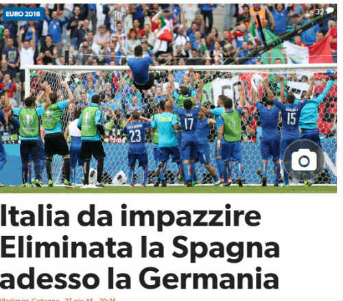 Báo chí Italia hả hê vì báo thù được Tây Ban Nha - 1