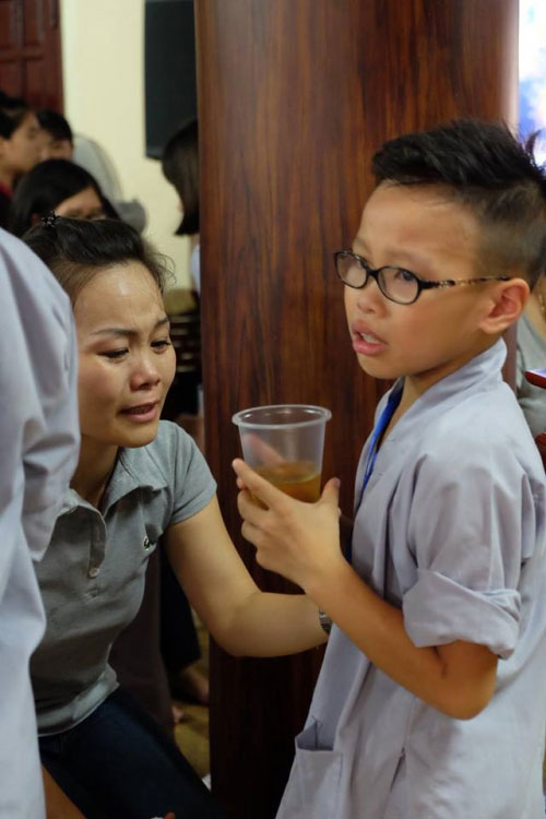 Theo chân trẻ Hà thành lên chùa tham dự khóa tu mùa hè - 16