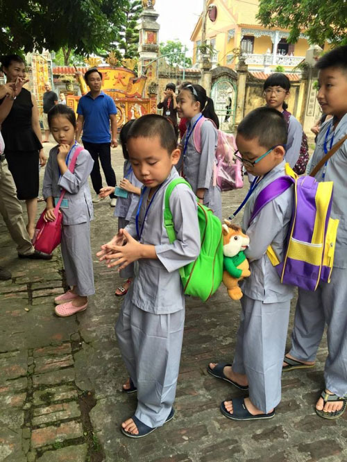 Theo chân trẻ Hà thành lên chùa tham dự khóa tu mùa hè - 3