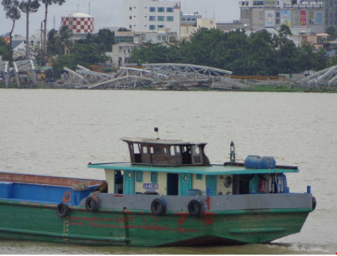 Chùm ảnh: Gấp rút hoàn thiện cầu Ghềnh mới - 17