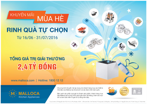 Thiết bị bếp Malloca khuyến mãi lớn mùa hè - 2