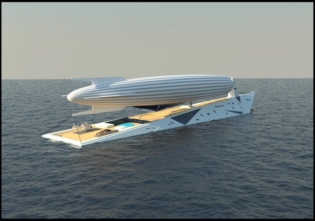 Thiết kế siêu du thuyền kết hợp khinh khí cầu đẹp mê hoặc - 2