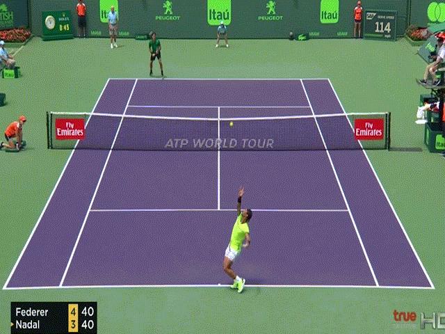 Nadal nhìn bất lực: Federer 2 lần 