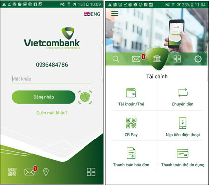 Vietcombank ra mắt dịch vụ Ngân hàng trên mobile VCB-Mobile B@nking - 1