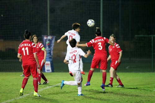 Đội tuyển nữ Việt Nam - Syria: &#34;Siêu bão&#34; bàn thắng - 1