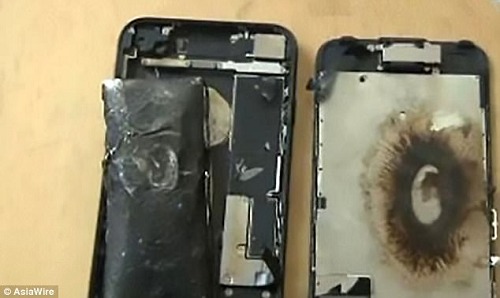 iPhone 7 tiếp tục cháy nổ do pin - 1