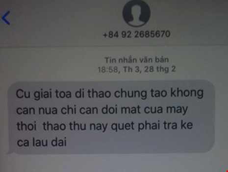 Chủ tịch xã bị dọa &#34;xin đôi mắt&#34; khi dẹp vi phạm - 2