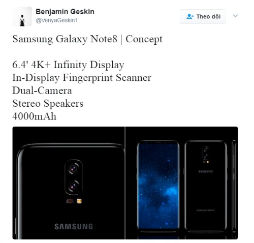 Samsung Galaxy Note 8 màn hình 6,4 inch đẹp mê hồn - 3