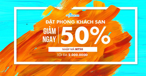 Đặt phòng liền tay với mã giảm giá 50% cực hot từ Mytour.vn - 1