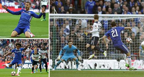 Tottenham lập kỉ lục buồn, Conte lý giải cất Costa, Hazard - 1