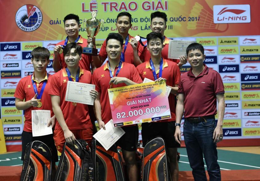 Phạm Hồng Nam & đội Hà Nội giành chiến thắng giải cầu lông - Cup Li-Ning 2017 - 2