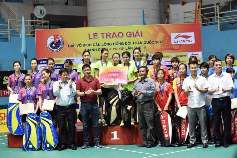 Phạm Hồng Nam & đội Hà Nội giành chiến thắng giải cầu lông - Cup Li-Ning 2017 - 4