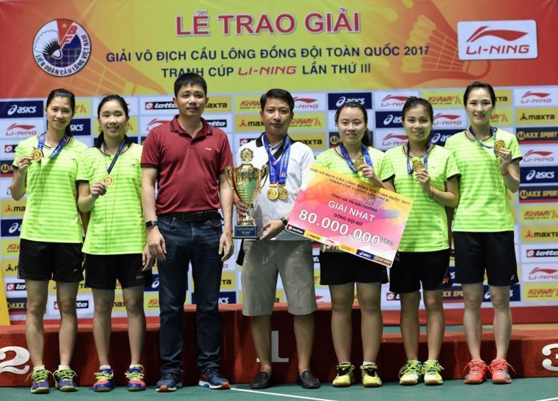 Phạm Hồng Nam & đội Hà Nội giành chiến thắng giải cầu lông - Cup Li-Ning 2017 - 7