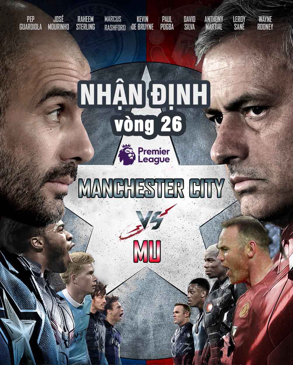 Man City - MU: Nội chiến siêu anh hùng thành Manchester - 1