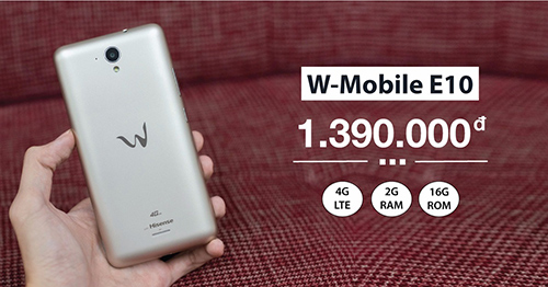 Giảm giá mạnh điện thoại W-Mobile E10 chỉ còn 1.390.000 đồng - 1