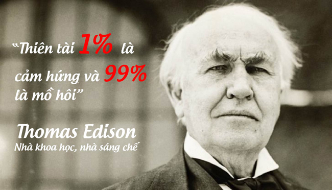 Nhà khoa học, nhà sáng chế, thương nhân vĩ đại Thomas Edison.