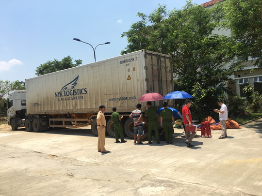 Container tông chết người ở Phú Thọ đã bị bắt ở Quảng Nam - 1