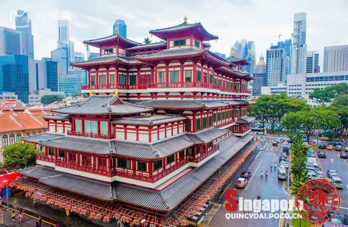 Choáng ngợp ngôi chùa 75 triệu USD lộng lẫy giữa quốc đảo Singapore - 1