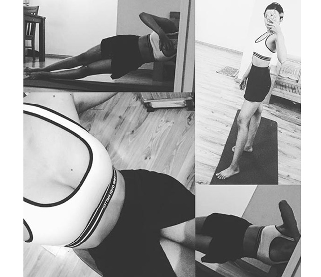 Nếu có thời gian, Khánh Vy sẽ bỏ ra khoảng 20 phút/ ngày để tập thể thao tại nhà. Bộ môn cô thường thực hành nhất là squats.