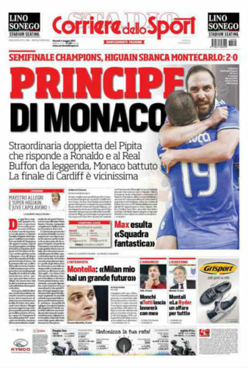 Báo chí thế giới: Juve &#34;dạy dỗ&#34; Monaco, fan tin sẽ hạ gục Real - 1