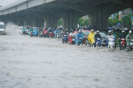 &#39;Bản đồ&#39; ngập ở Hà Nội khi mưa to - 1
