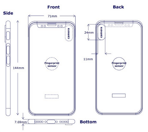 Lộ thiết kế iPhone 8 có cảm biến Touch ID ở mặt sau - 1