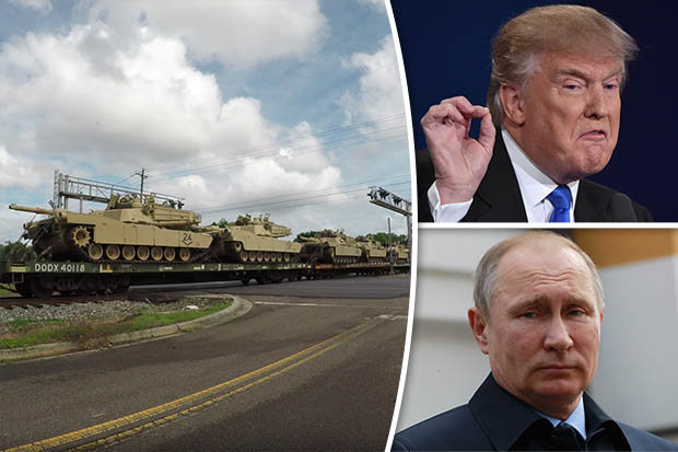 Xe tăng Mỹ dồn dập tới châu Âu để đối phó Nga? - 1