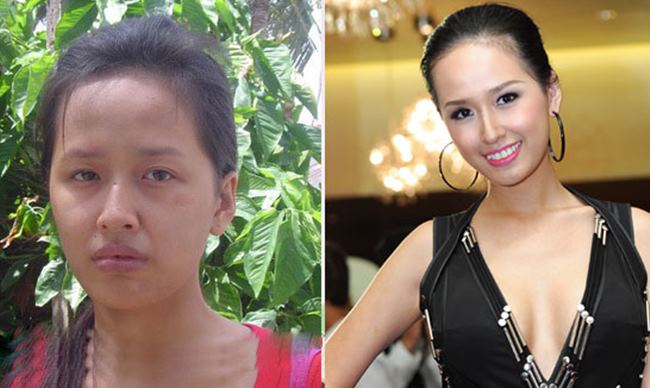 Mai Phương Thúy chắc không muốn nhìn lại hình ảnh của mình trước đây. Mặt mộc của Hoa hậu Việt Nam 2006 "kém sắc" so với hình ảnh lung linh khi đã qua photoshop.