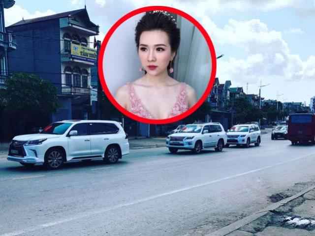 Xôn xao đám cưới Miss Teen Quỳnh Nga xuất hiện dàn siêu xe tiền tỷ