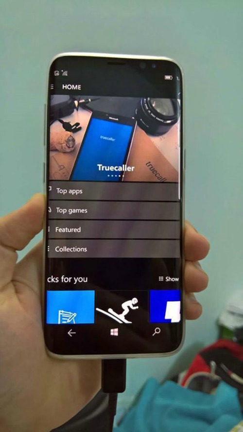 &#34;Lạ lẫm&#34; Galaxy S8 chạy hệ điều hành Windows 10 - 2