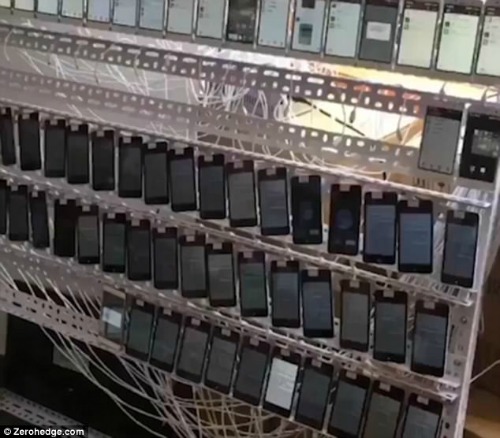 Đột nhập căn phòng chứa 10.000 smartphone chuyên tăng view - 1