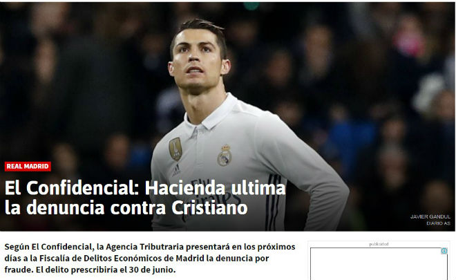 Ronaldo bị kiện vì trốn thuế: Báo thân Real tố Barca &#34;hèn hạ&#34; - 1