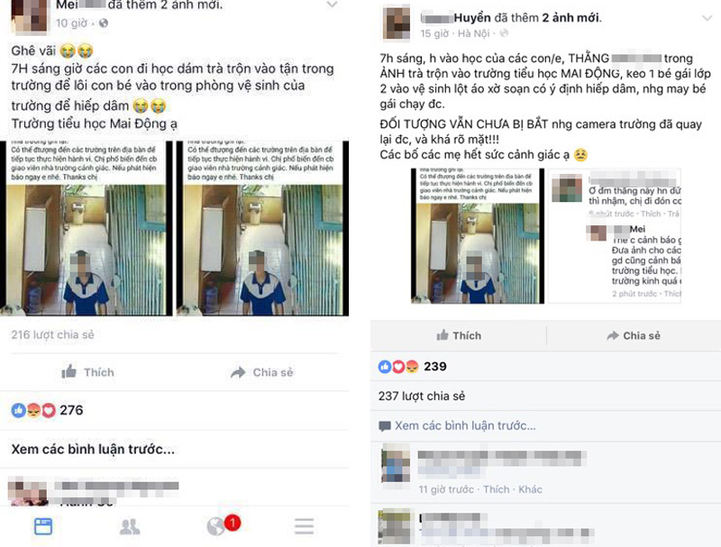 Nóng 12h qua: Bắt kẻ nghi dâm ô học sinh trường tiểu học Mai Động - 1