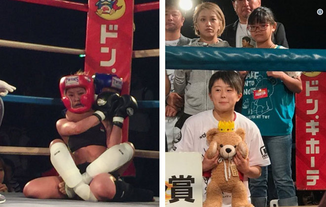 MMA lại sốc: Bé 12 tuổi siết cổ, đánh bại đả nữ 24 - 1