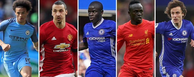 Kante, Ibra, Pogba dẫn đầu top 10 tân binh Premier League - 1