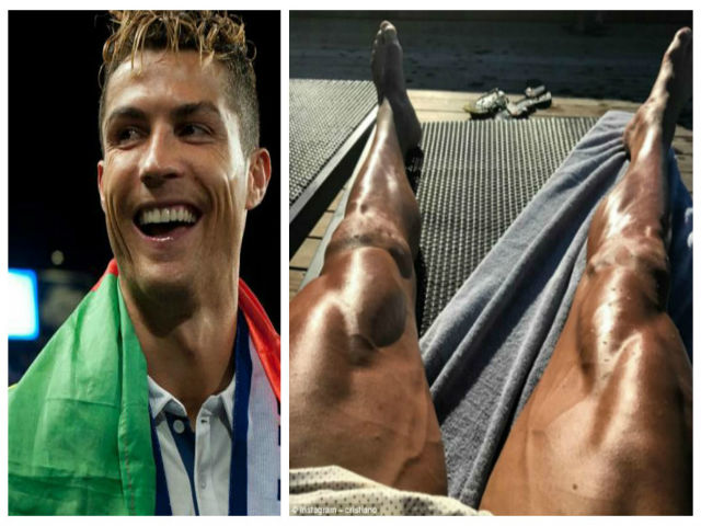 Chung kết Cup C1 Real - Juventus: Ronaldo khoe chân 