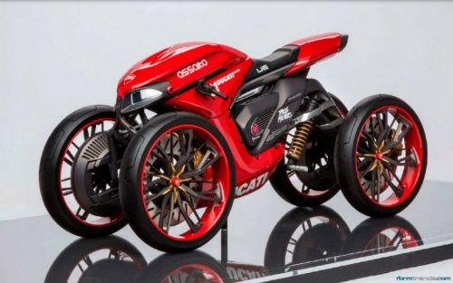 Ducati đang phát triển môtô 4 bánh độc lạ? - 1