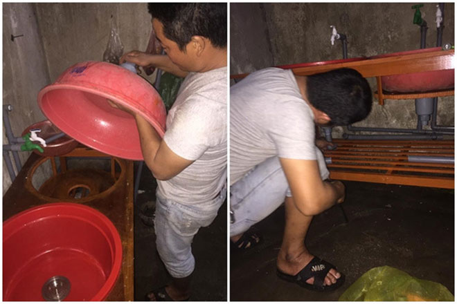 Chồng tự chế bồn rửa bát để vợ đỡ đau lưng gây sốt - 3