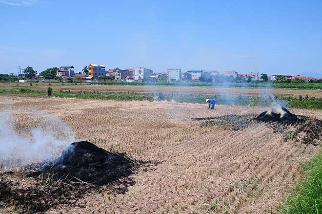 HN nóng như &#34;lò bát quái&#34; vì người dân đồng loạt phóng hỏa đốt rơm - 5