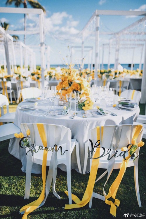 An Dĩ Hiên đẹp tựa như tranh trong đám cưới với tỷ phú USD - 10