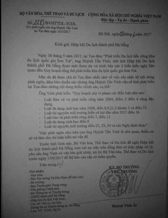 Tổng cục trưởng Du lịch: "Tôi sai, tôi xin nhận trách nhiệm" - 2